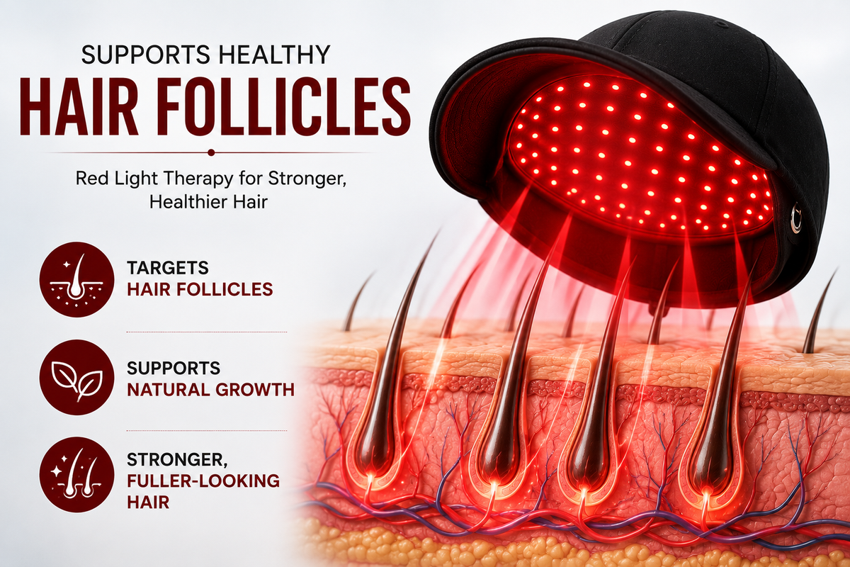 Red Light Therapy cap + Hair Regrowth Kit™